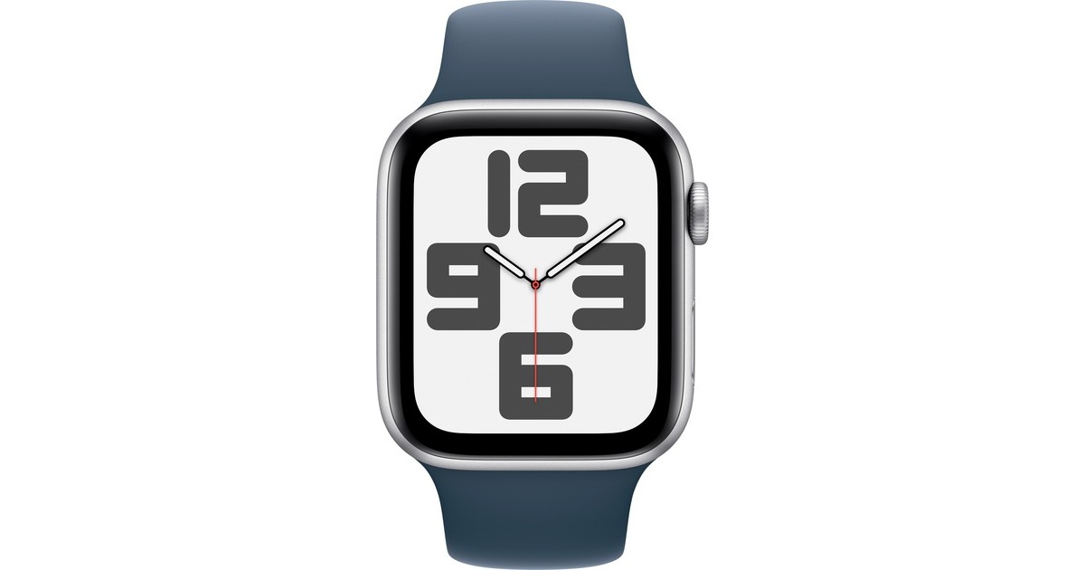 Apple Watch SE (2023), Smartwatch(silber/blau, 44 mm, Sportarmband, Aluminium, Cellular) Apple Watch SE (2023), Smartwatch(silber/blau, 44 mm, Sportarmband, Aluminium, Cellular)