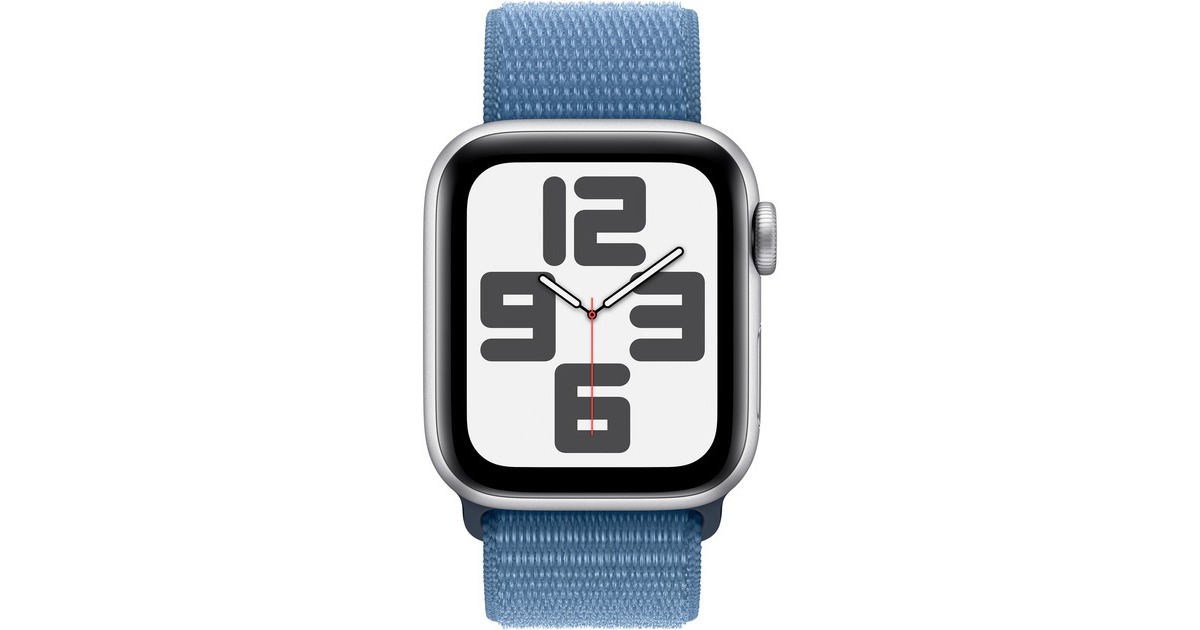 Apple Watch SE (2023), Smartwatch(silber/blau, 40 mm, Sport Loop, Aluminium) Apple Watch SE (2023), Smartwatch(silber/blau, 40 mm, Sport Loop, Aluminium)