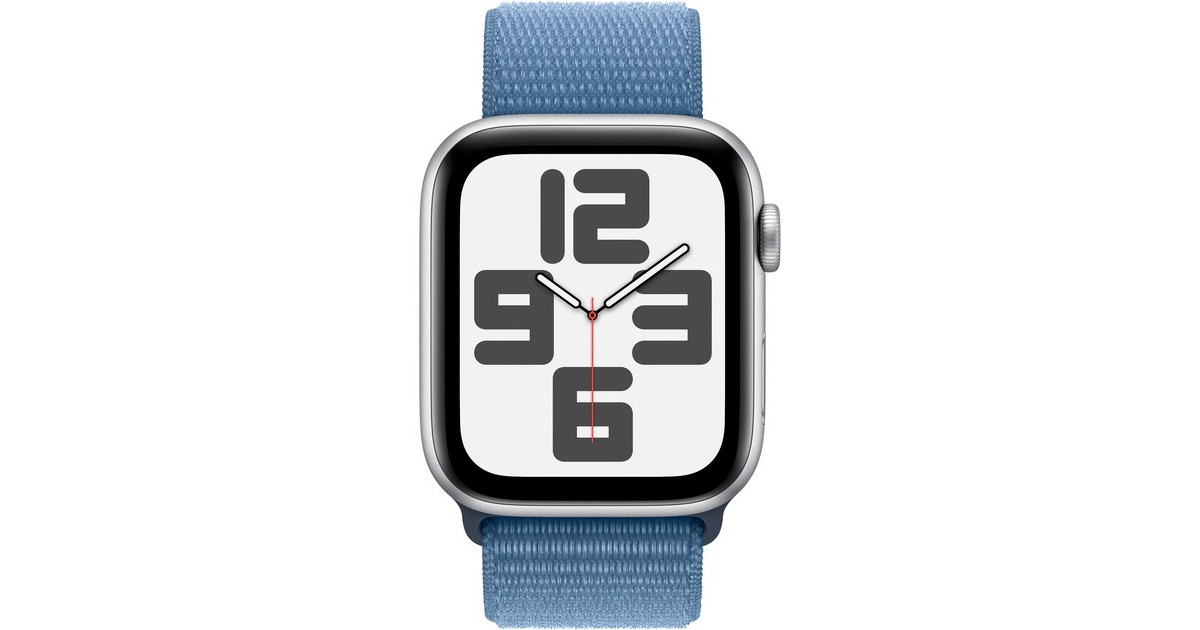 Apple Watch SE (2023), Smartwatch(silber/blau, 44 mm, Sport Loop, Aluminium) Apple Watch SE (2023), Smartwatch(silber/blau, 44 mm, Sport Loop, Aluminium)