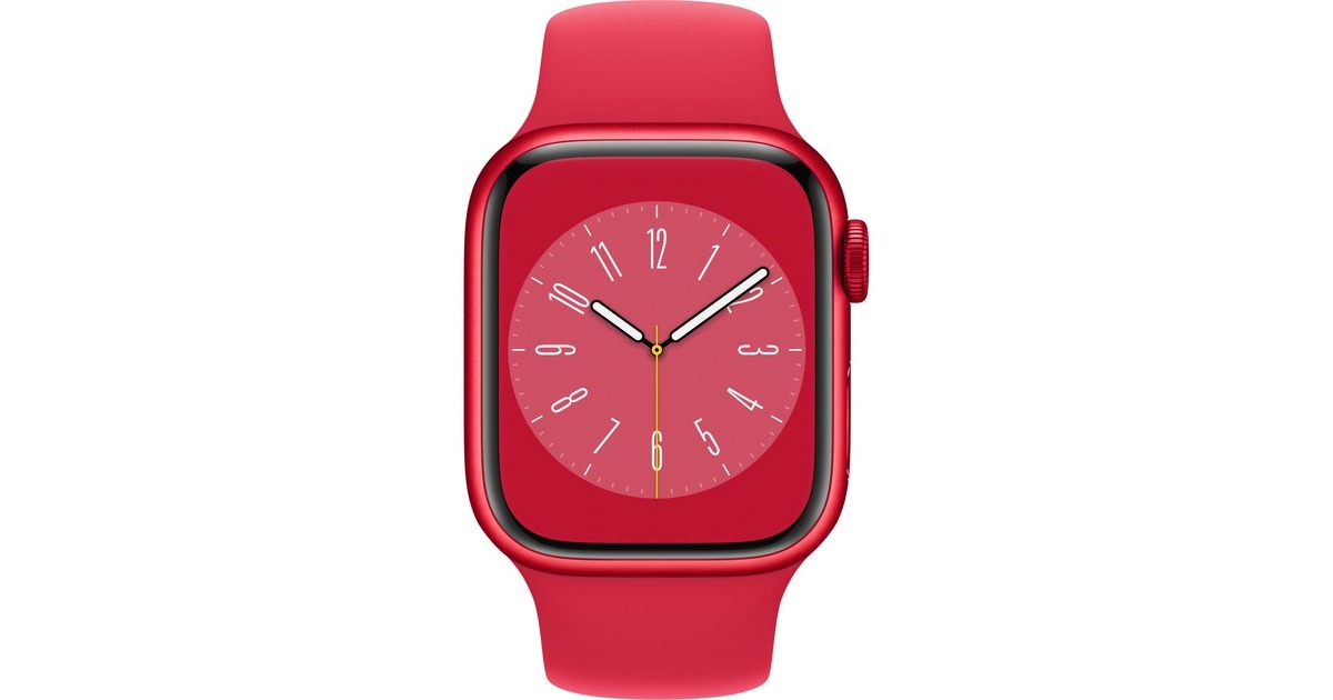 Apple Watch Series 8, Smartwatch(rot, 41 mm, Sportarmband, Aluminium-Gehäuse, LTE) Apple Watch Series 8, Smartwatch(rot, 41 mm, Sportarmband, Aluminium-Gehäuse, LTE)