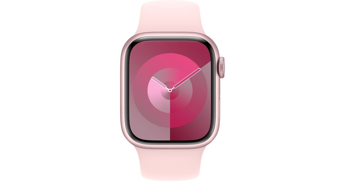 Apple Watch Series 9, Smartwatch(silber/rosé, Aluminium, 41 mm, Sportarmband, Cellular) Apple Watch Series 9, Smartwatch(silber/rosé, Aluminium, 41 mm, Sportarmband, Cellular)