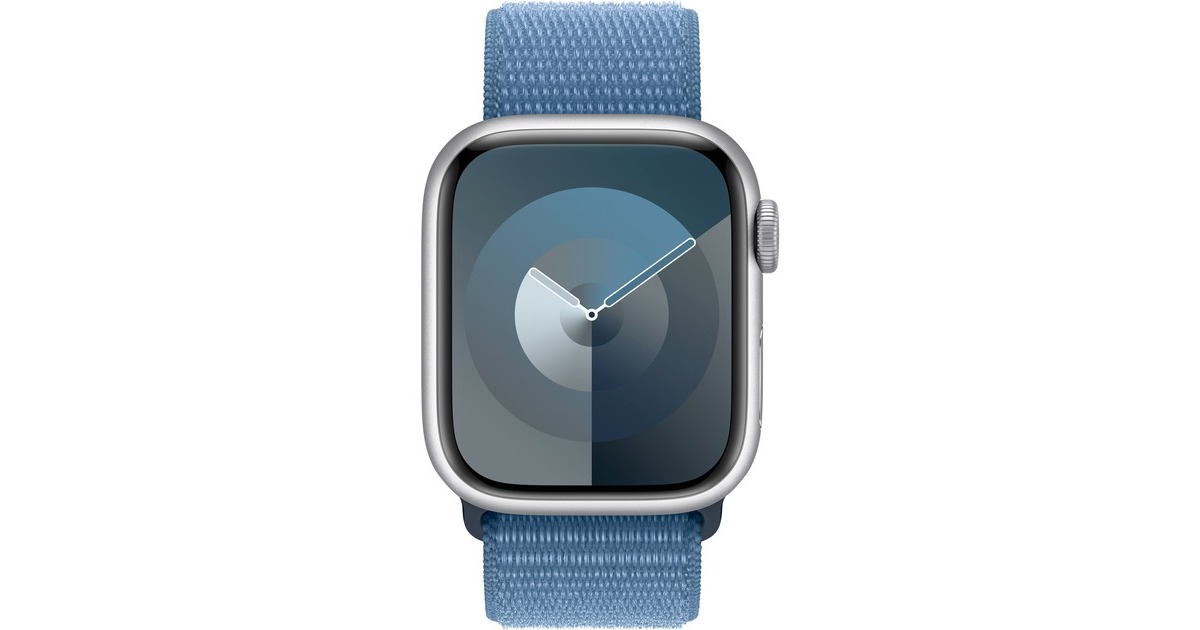 Apple Watch Series 9, Smartwatch(silber/blau, Aluminium, 41 mm, Sport Loop, Cellular) Apple Watch Series 9, Smartwatch(silber/blau, Aluminium, 41 mm, Sport Loop, Cellular)