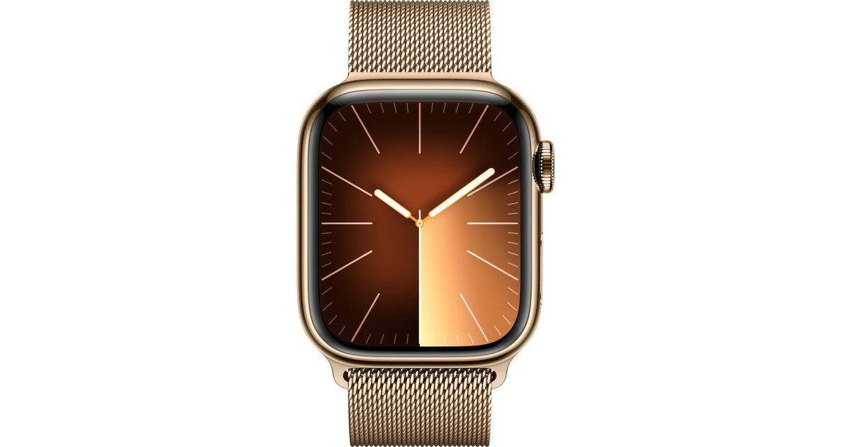 Apple Watch Series 9, Smartwatch(gold/gold, Edelstahl, 41 mm, Milanaise Armband, Cellular) Apple Watch Series 9, Smartwatch(gold/gold, Edelstahl, 41 mm, Milanaise Armband, Cellular)