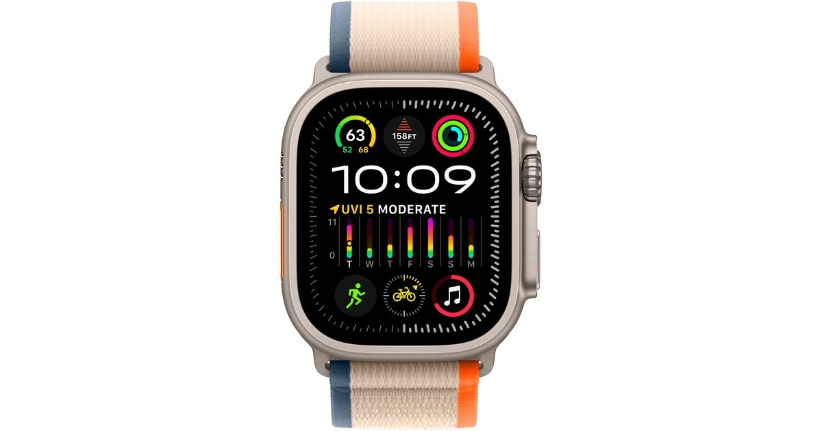 Apple Watch Ultra 2, Smartwatch(orange/beige, 49 mm, Trail Loop, Titangehäuse, Cellular) Apple Watch Ultra 2, Smartwatch(orange/beige, 49 mm, Trail Loop, Titangehäuse, Cellular)