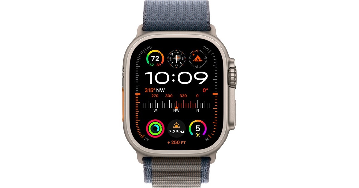 Apple Watch Ultra 2, Smartwatch(dunkelblau, 49 mm, Alpine Loop, Titangehäuse, Cellular) Apple Watch Ultra 2, Smartwatch(dunkelblau, 49 mm, Alpine Loop, Titangehäuse, Cellular)