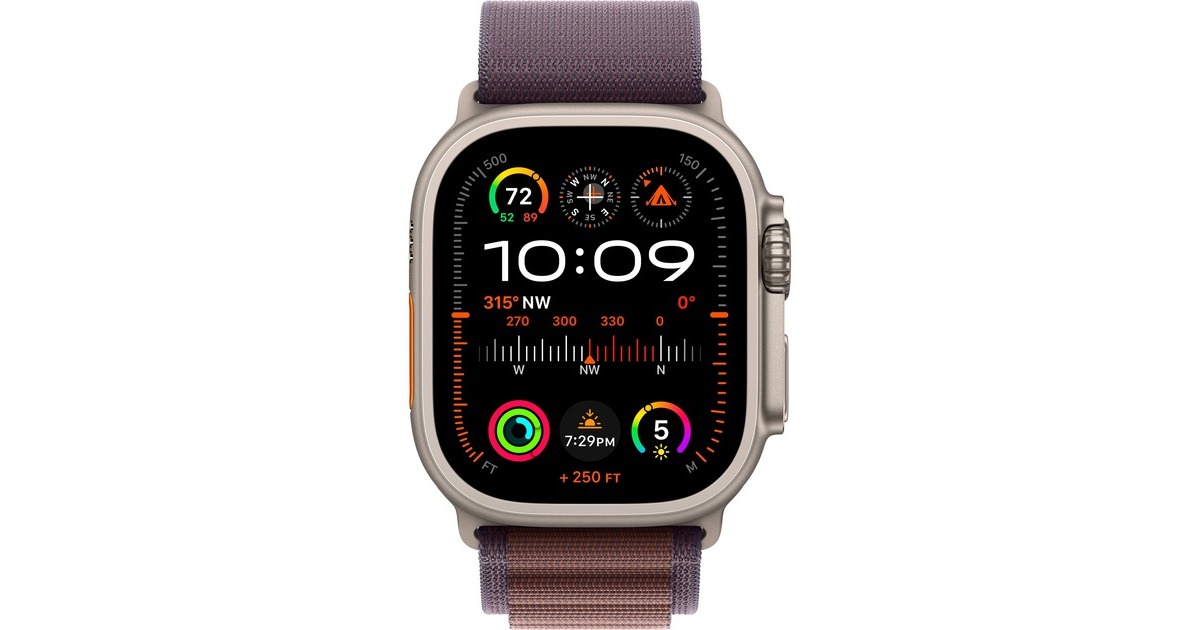 Apple Watch Ultra 2, Smartwatch(dunkelblaugrau, 49 mm, Alpine Loop, Titangehäuse, Cellular) Apple Watch Ultra 2, Smartwatch(dunkelblaugrau, 49 mm, Alpine Loop, Titangehäuse, Cellular)
