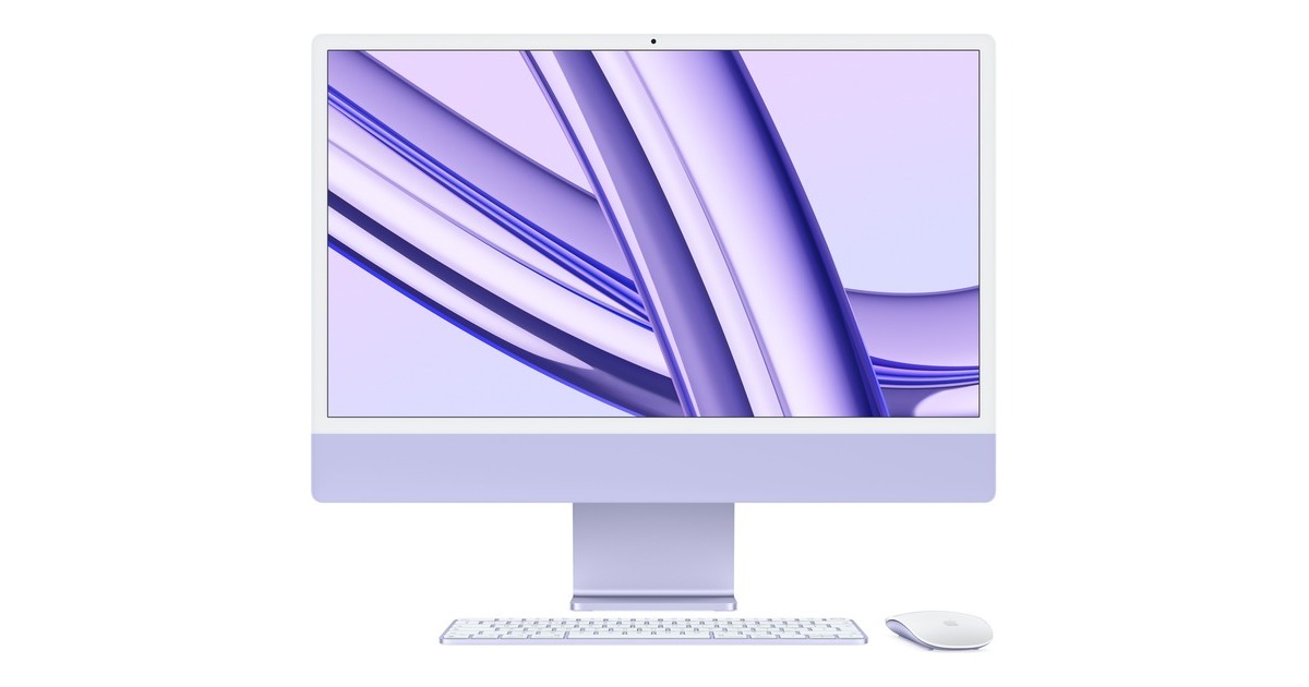 Apple iMac 59,62 cm (24") M3 2023 CTO, MAC-System(violett/hellviolett, macOS, Deutsch) Apple iMac 59,62 cm (24") M3 2023 CTO, MAC-System(violett/hellviolett, macOS, Deutsch)