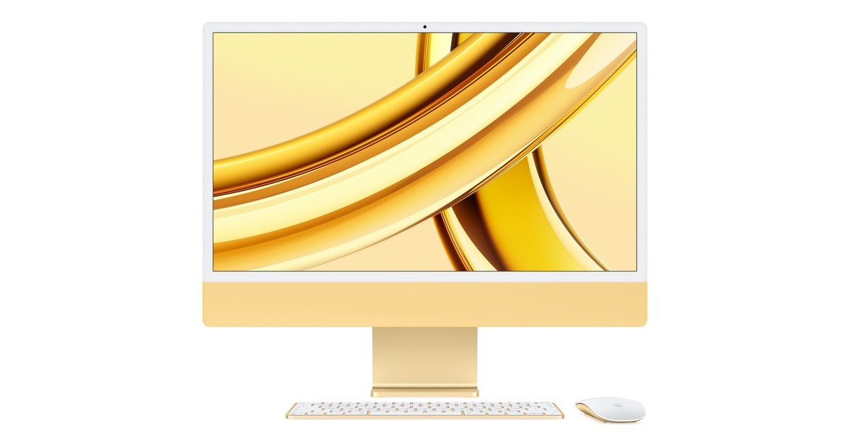 Apple iMac 59,62 cm (24") M3 2023 CTO, MAC-System(gelb/hellgelb, macOS, Deutsch) Apple iMac 59,62 cm (24") M3 2023 CTO, MAC-System(gelb/hellgelb, macOS, Deutsch)