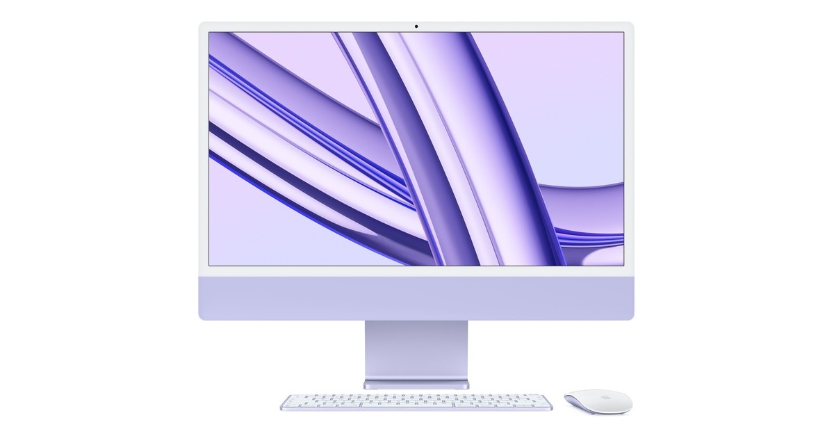 Apple iMac 59,62 cm (24") M3 2023 CTO, MAC-System(violett/hellviolett, macOS, Deutsch) Apple iMac 59,62 cm (24") M3 2023 CTO, MAC-System(violett/hellviolett, macOS, Deutsch)