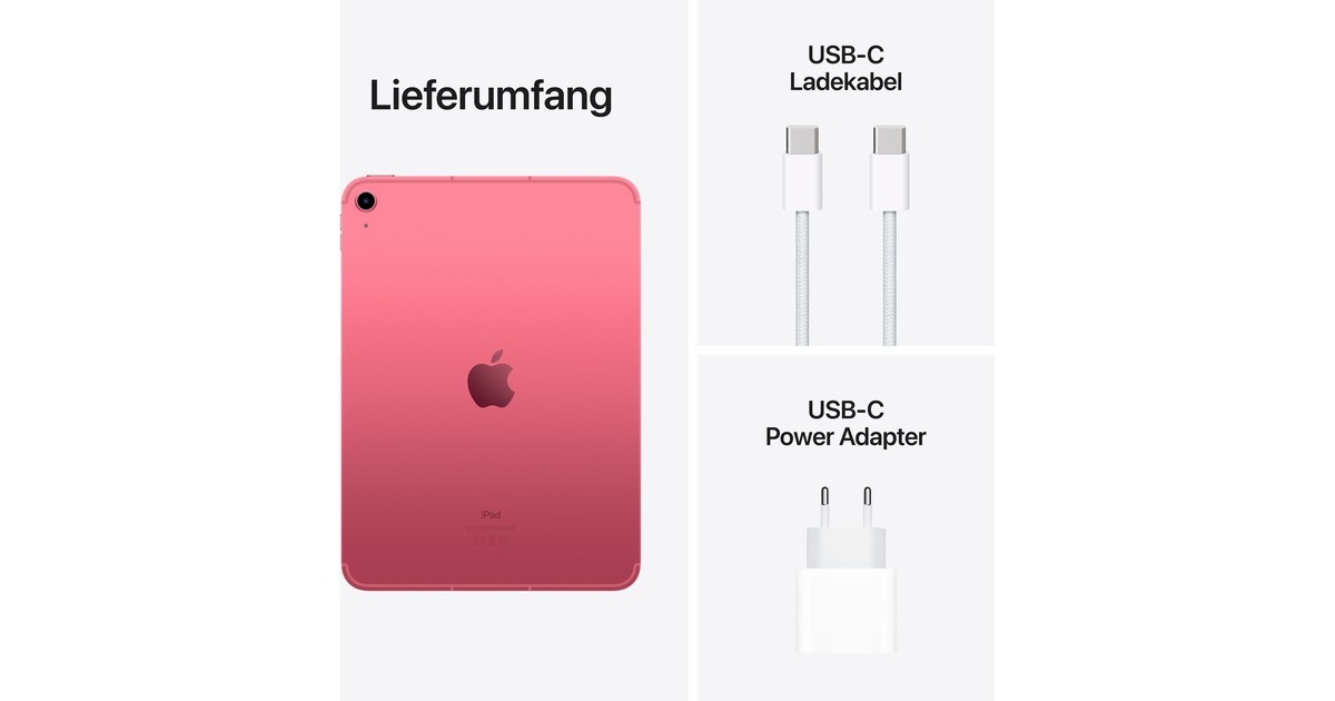 Apple iPad 256GB, Tablet-PC(pink, 5G, Gen 10 / 2022) Apple iPad 256GB, Tablet-PC(pink, 5G, Gen 10 / 2022)