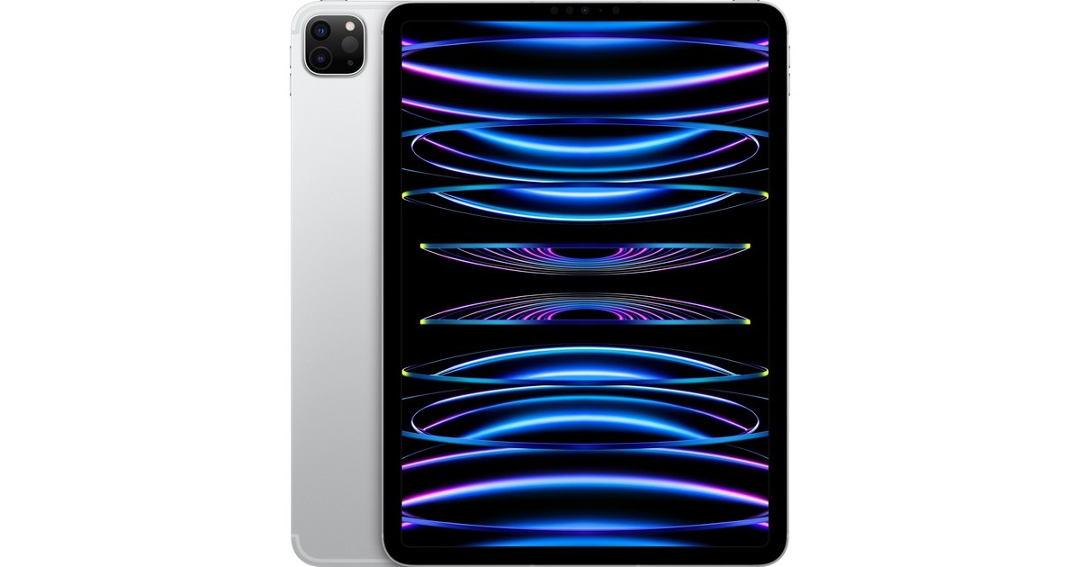 Apple iPad Pro 11" (128 GB), Tablet-PC(silber, 5G, Gen 4 / 2022)