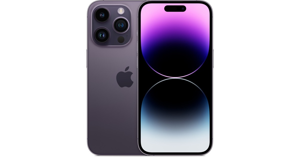 Apple iPhone 14 Pro 128GB, Handy(Dunkellila, iOS, NON DEP)