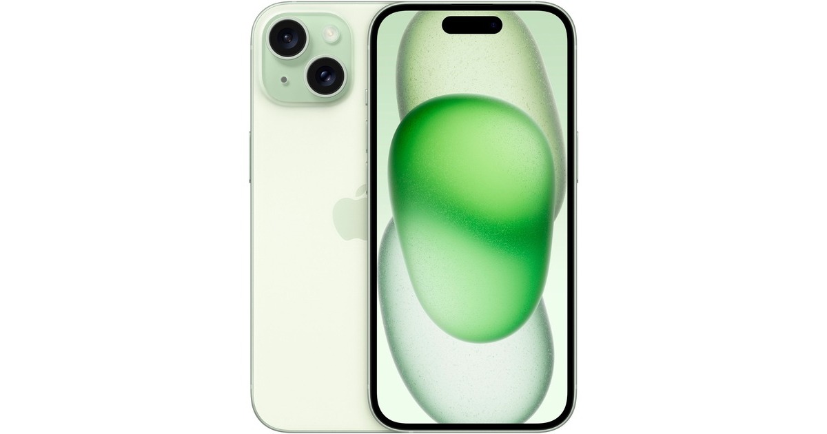 Apple iPhone 15 256GB, Handy(Grün, iOS)