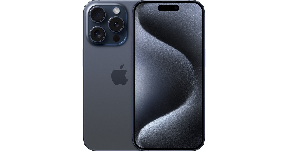 Apple iPhone 15 Pro 128GB, Handy(Titan Blau, iOS)