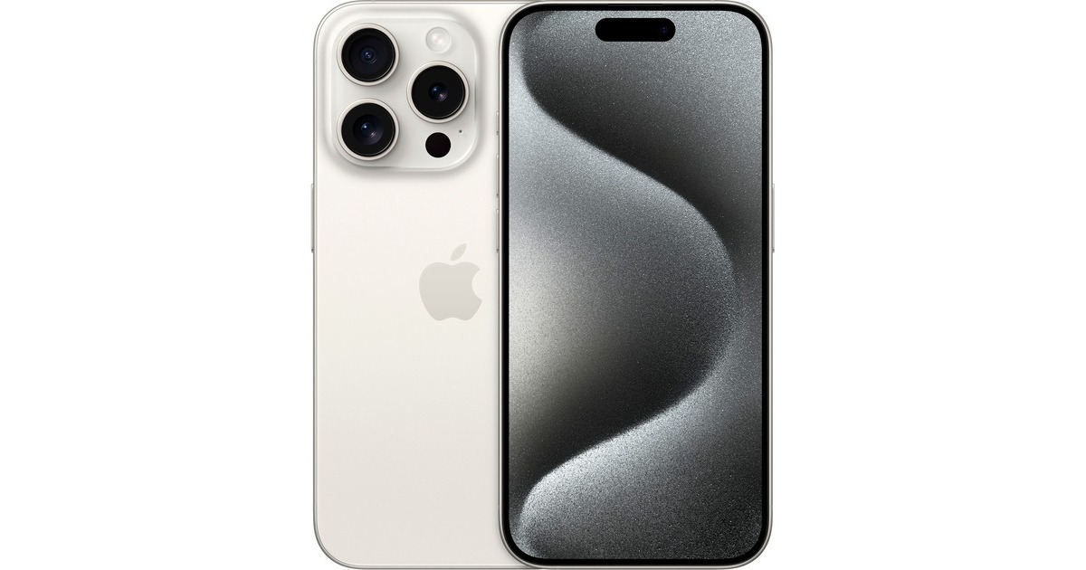 Apple iPhone 15 Pro 512GB, Handy(Titan Weiß, iOS)
