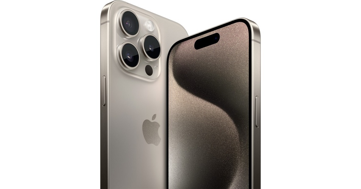Apple iPhone 15 Pro Max 512GB, Handy(Titan Natur, iOS)