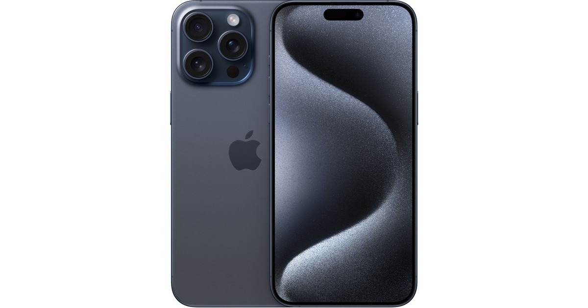Apple iPhone 15 Pro Max 512GB, Handy(Titan Blau, iOS, NON DEP)