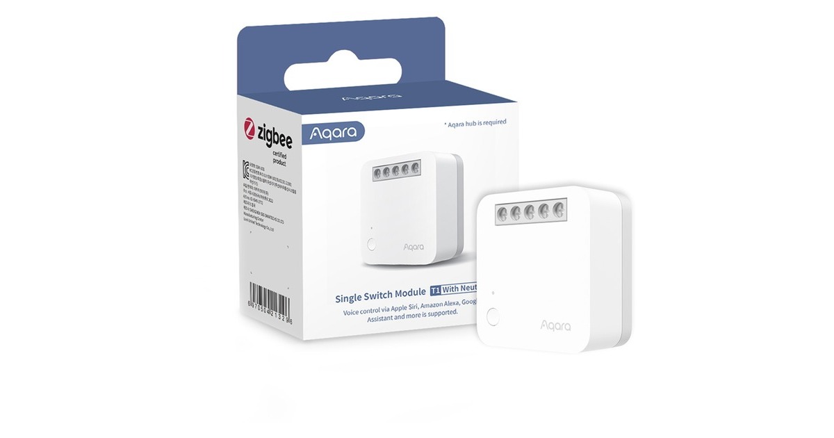 Aqara Single Switch T1 (mit Neutralleiter), Relais(weiß)
