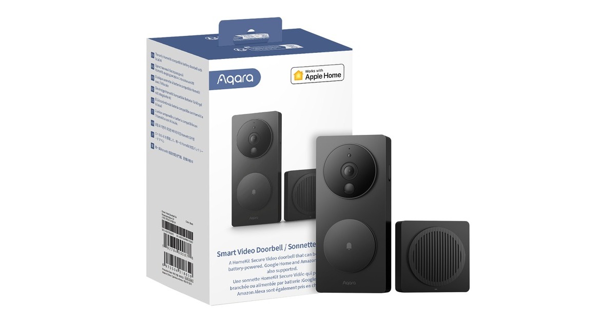 Aqara Smart Video Doorbell G4, Türklingel(schwarz)