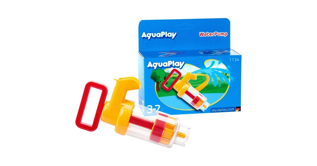 Aquaplay Wasserpumpe klein, Wasserspielzeug(gelb/rot)