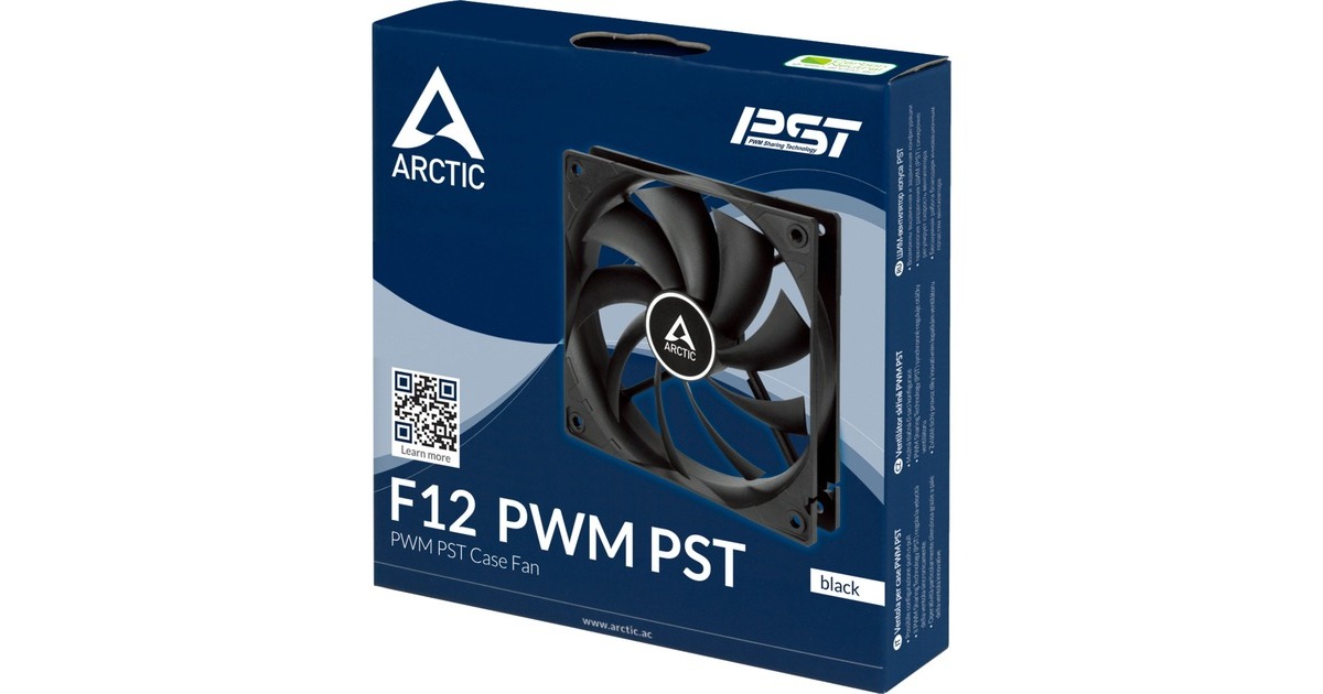 Arctic F12 PWM PST 120x120x25, Gehäuselüfter(schwarz)