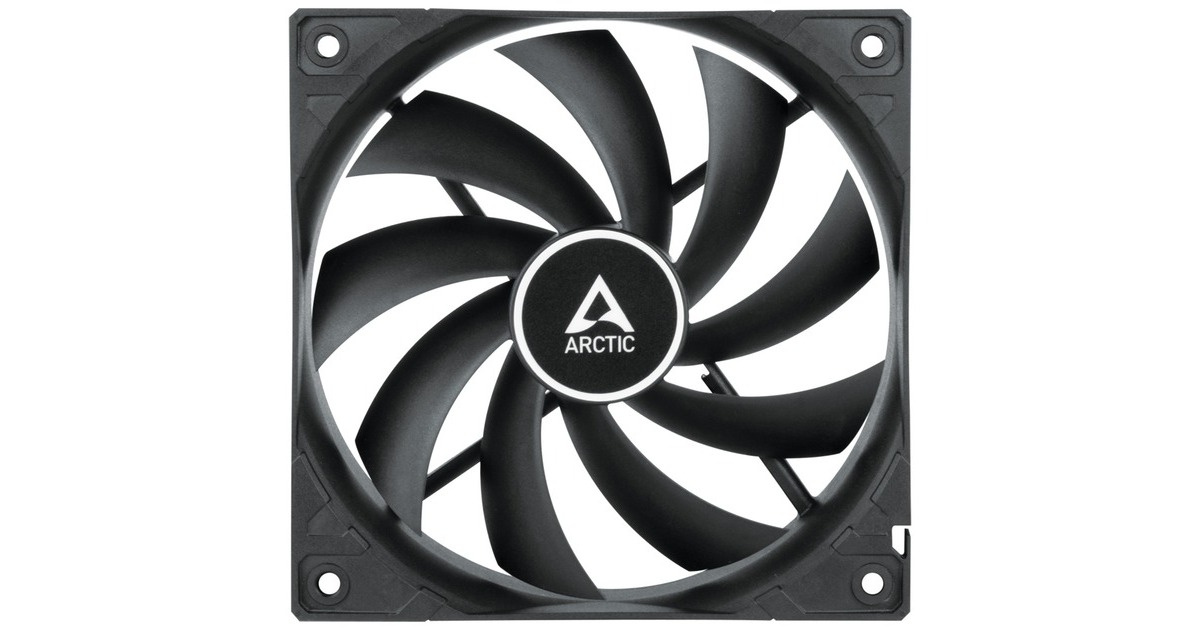 Arctic F12 Silent 120x120x25 mm, Gehäuselüfter(schwarz/weiß)