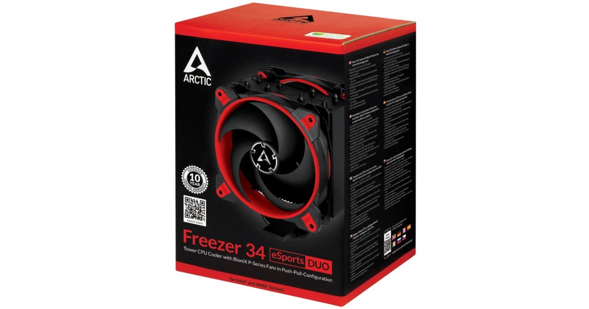 Arctic Freezer 34 eSports DUO, CPU-Kühler(schwarz/rot)