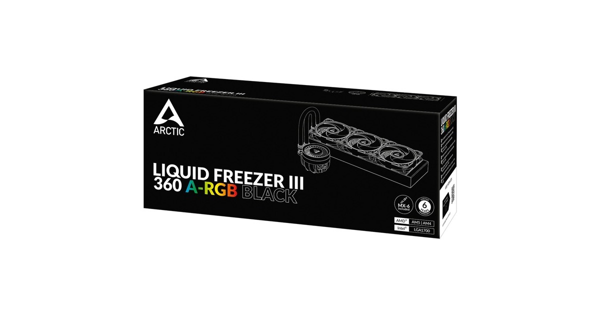 Arctic Liquid Freezer III 360 A-RGB 360mm, Wasserkühlung(schwarz)