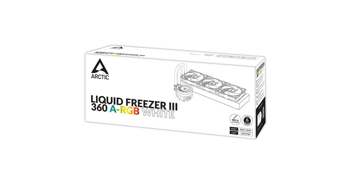 Arctic Liquid Freezer III 360 A-RGB 360mm, Wasserkühlung(weiß)