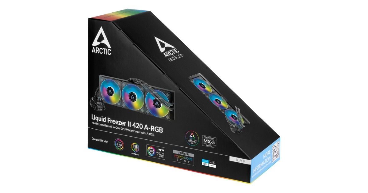 Arctic Liquid Freezer II 420 A-RGB 420mm, Wasserkühlung(schwarz)