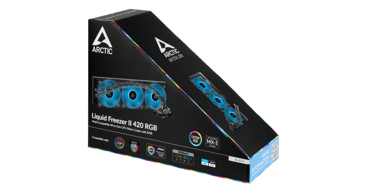 Arctic Liquid Freezer II 420 RGB 420mm, Wasserkühlung(schwarz)