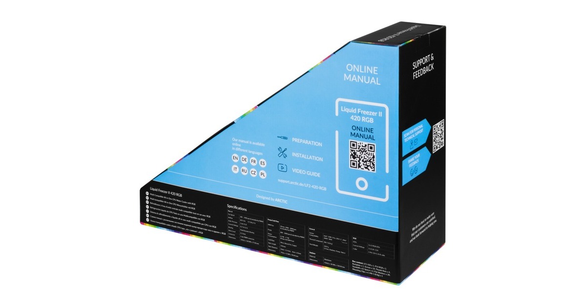 Arctic Liquid Freezer II 420 RGB 420mm, Wasserkühlung(schwarz)