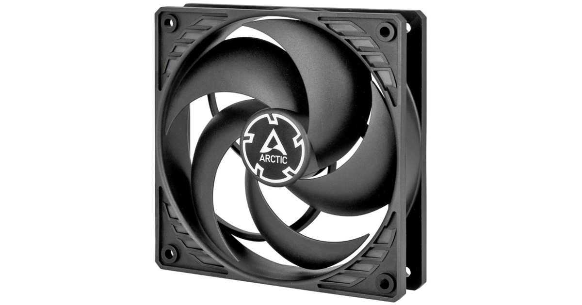 Arctic P12 PWM PST 120x120x25, Gehäuselüfter(schwarz, 5er Pack)
