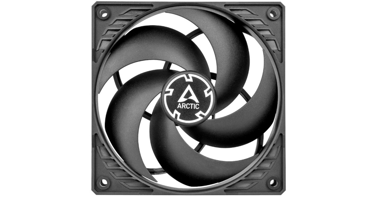 Arctic P12 PWM PST 120x120x25, Gehäuselüfter(schwarz, 5er Pack)