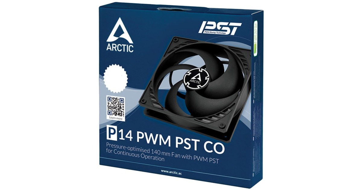 Arctic P14 PWM PST CO 140x140x27, Gehäuselüfter(schwarz)