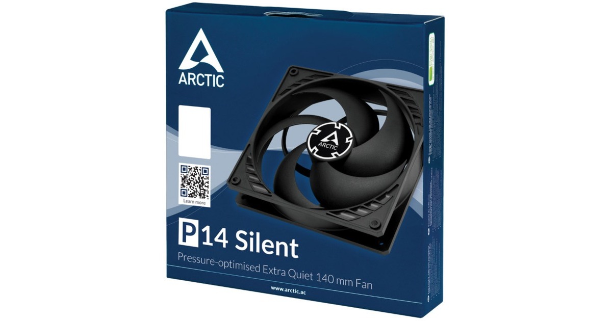 Arctic P14 Silent 140x140x27, Gehäuselüfter(schwarz)