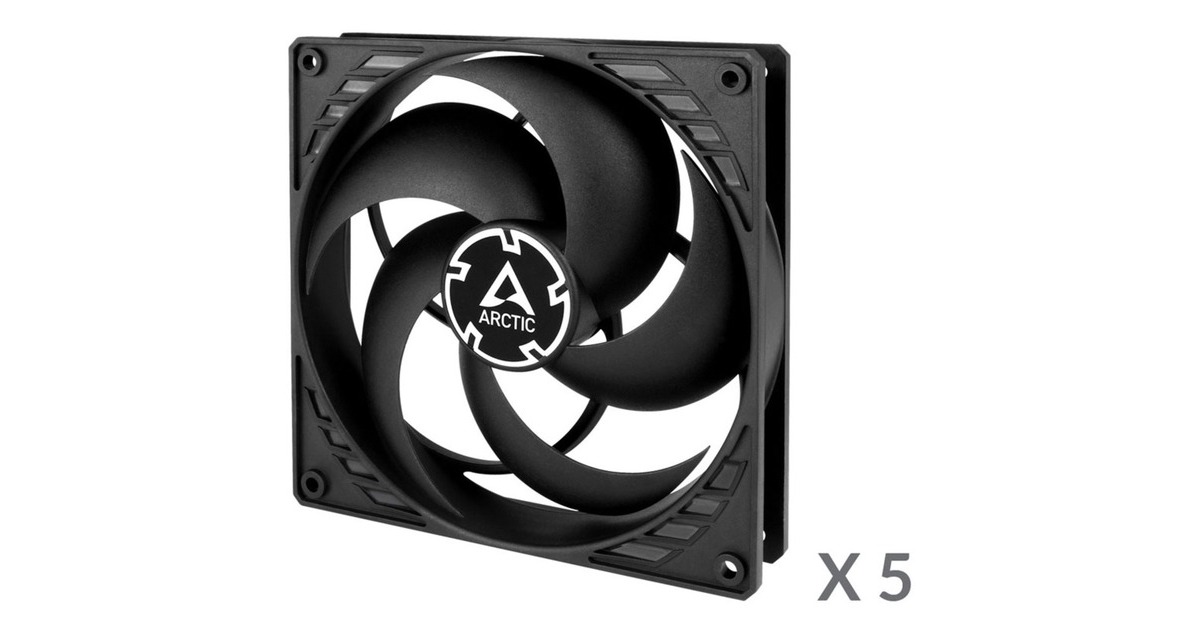 Arctic P14 Value Pack 5 140x140x27, Gehäuselüfter(schwarz, 5er Pack)