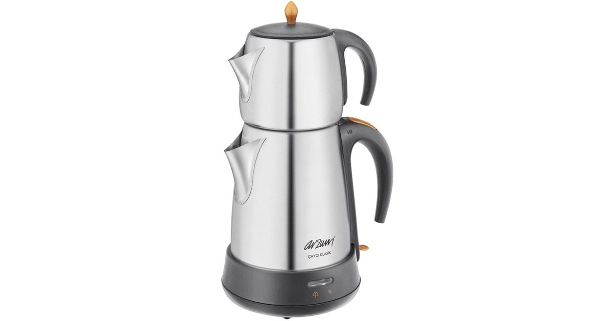 Arzum Teekocher AR 3004, Teebereiter(edelstahl/schwarz)