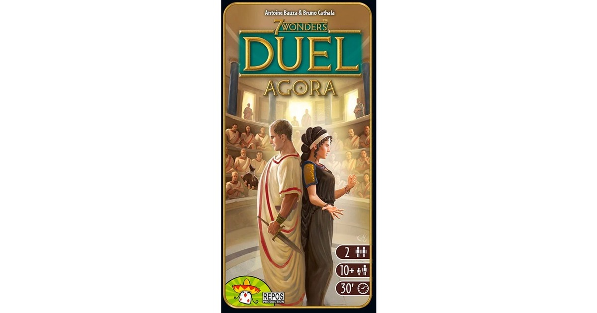 Asmodee 7 Wonders Duel - Agora, Brettspiel(Erweiterung)