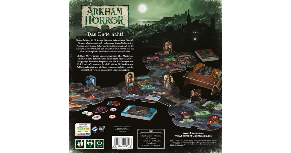 Asmodee Arkham Horror 3. Edition, Brettspiel(Grundspiel)