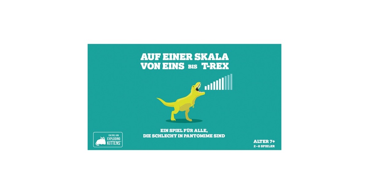 Asmodee Auf einer Skala von Eins bis T-Rex, Partyspiel