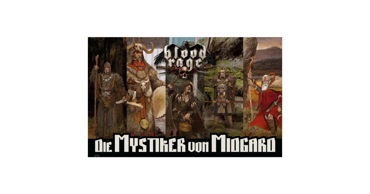 Asmodee Blood Rage - Die Mystiker von Midgard, Brettspiel