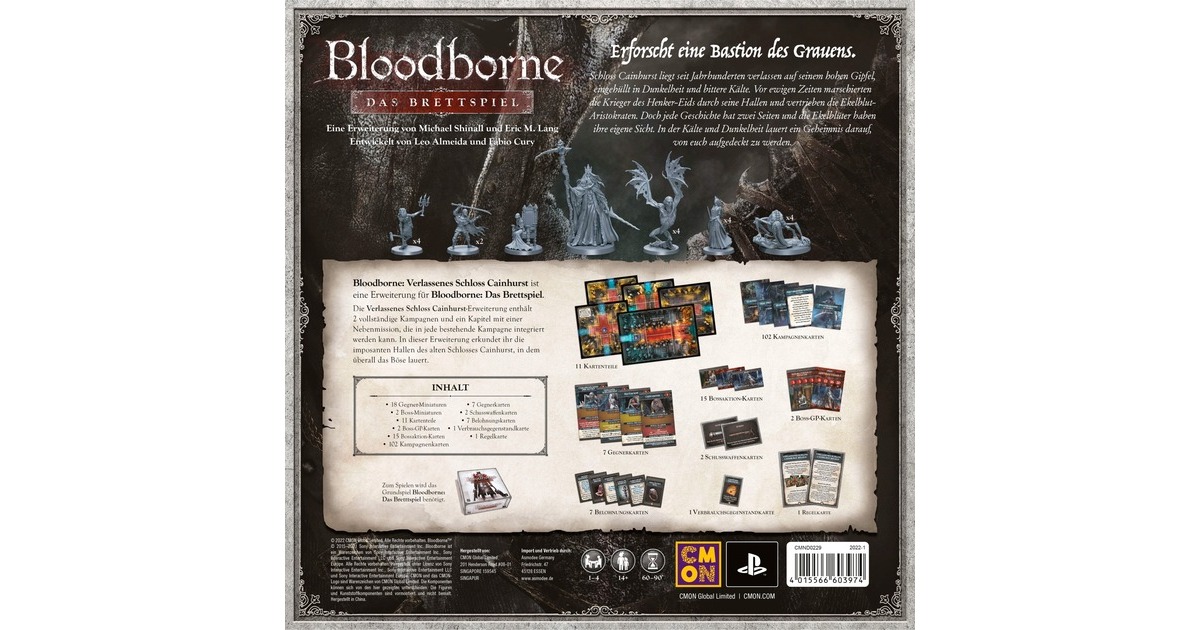 Asmodee Bloodborne: Das Brettspiel - Verlassenes Schloss Cainhurst(Erweiterung)