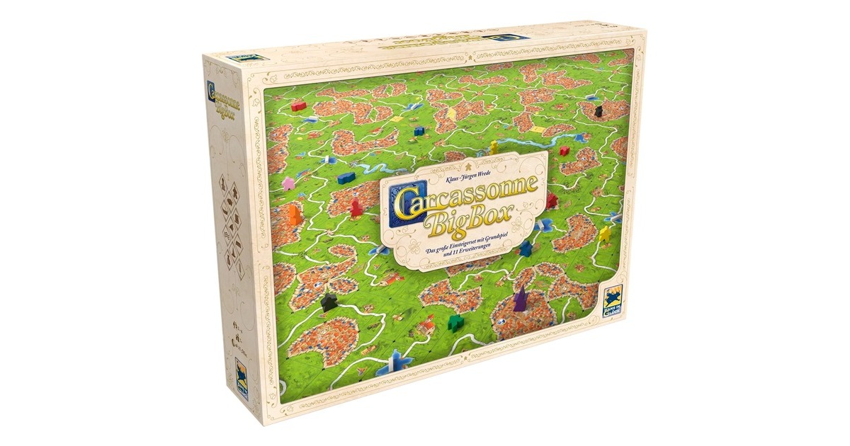 Asmodee Carcassonne Big Box (V3.0), Brettspiel