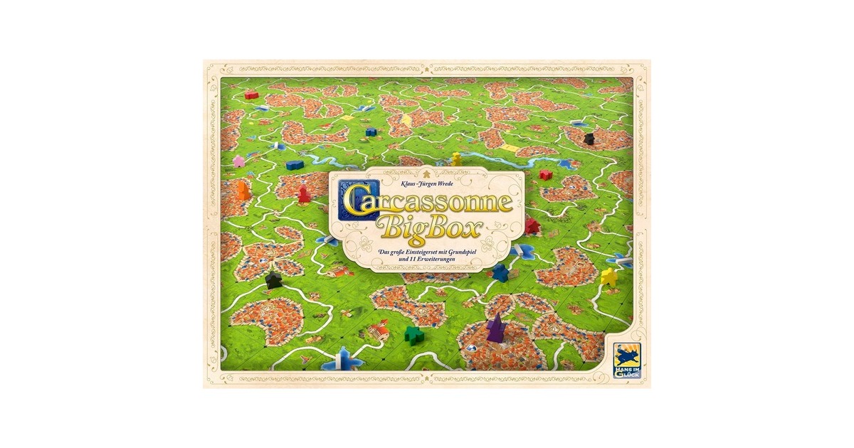 Asmodee Carcassonne Big Box (V3.0), Brettspiel