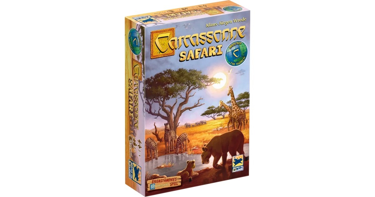 Asmodee Carcassonne Safari, Brettspiel