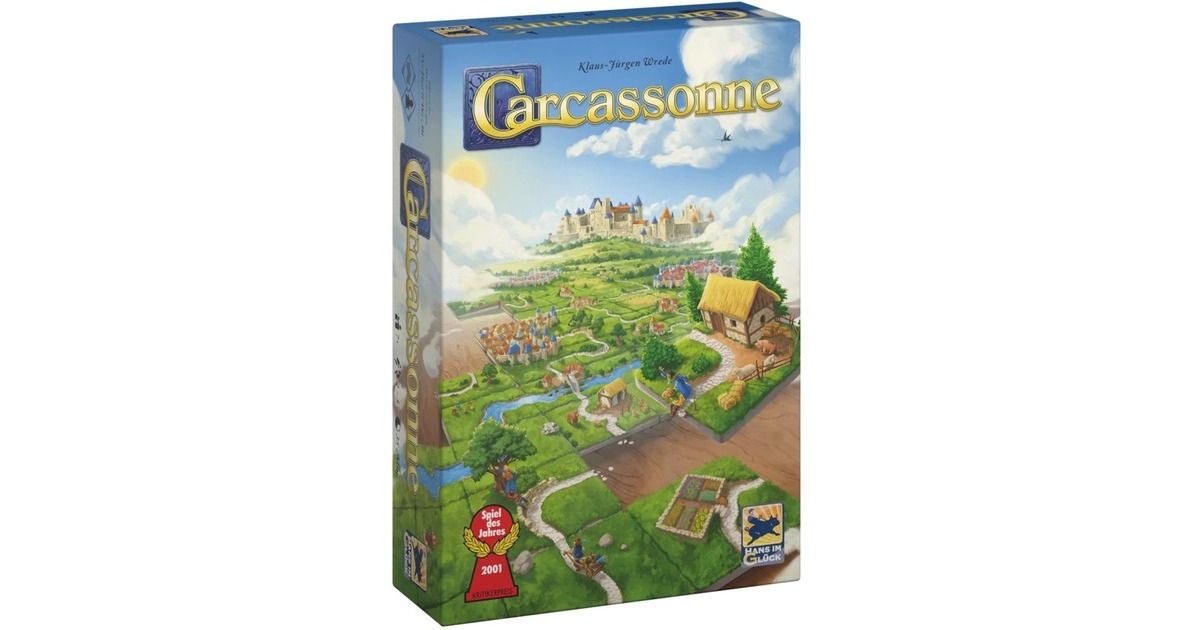 Asmodee Carcassonne V3.0, Brettspiel(Spiel des Jahres 2001)