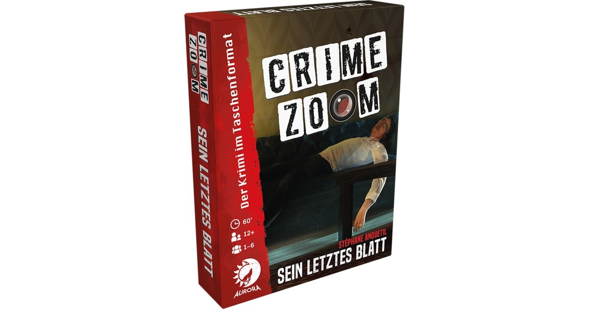 Asmodee Crime Zoom Fall 1: Sein letztes Blatt, Kartenspiel