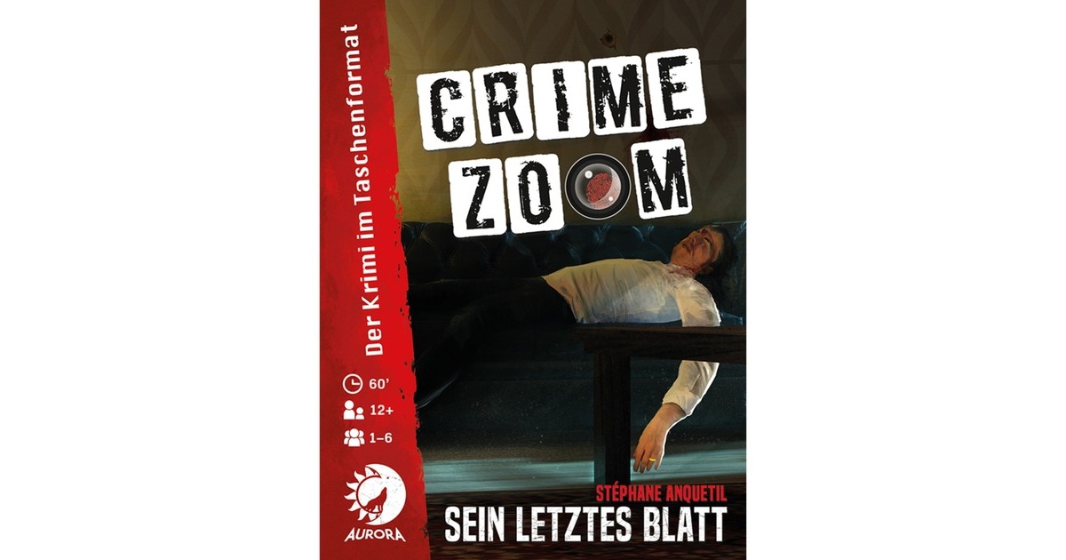 Asmodee Crime Zoom Fall 1: Sein letztes Blatt, Kartenspiel