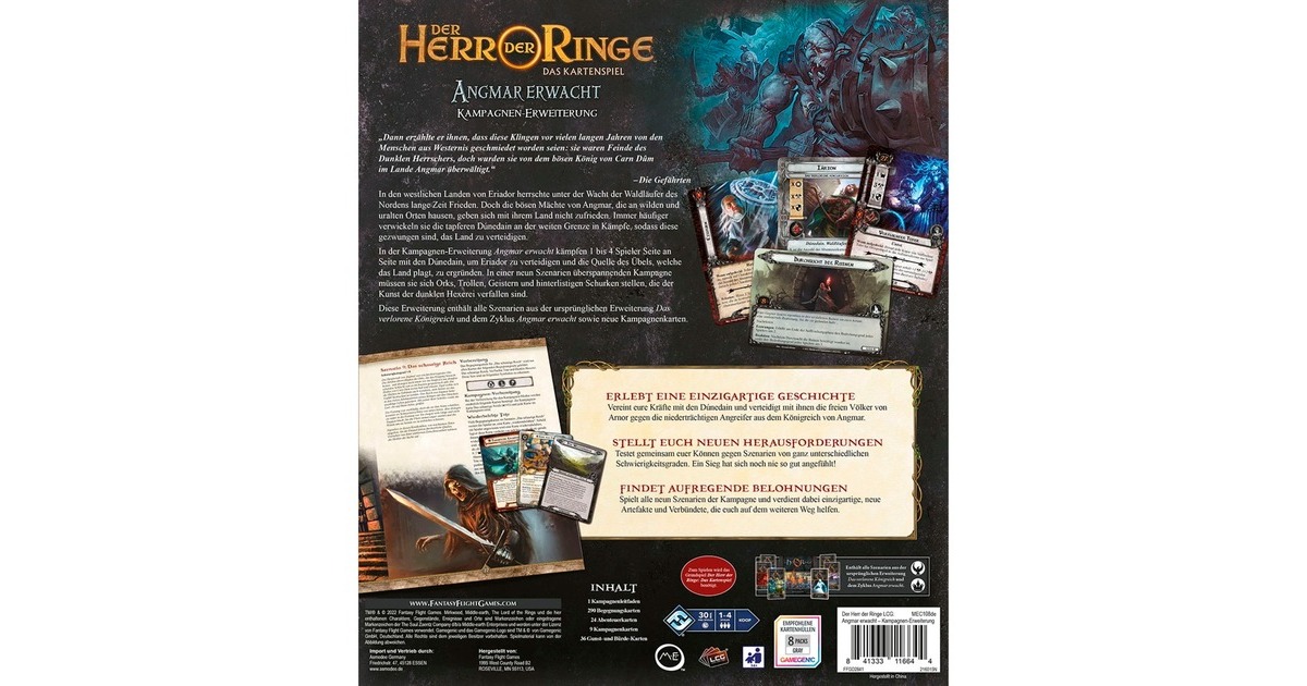 Asmodee Der Herr der Ringe: Das Kartenspiel - Angmar erwacht (Kampagnen-Erweiterung)